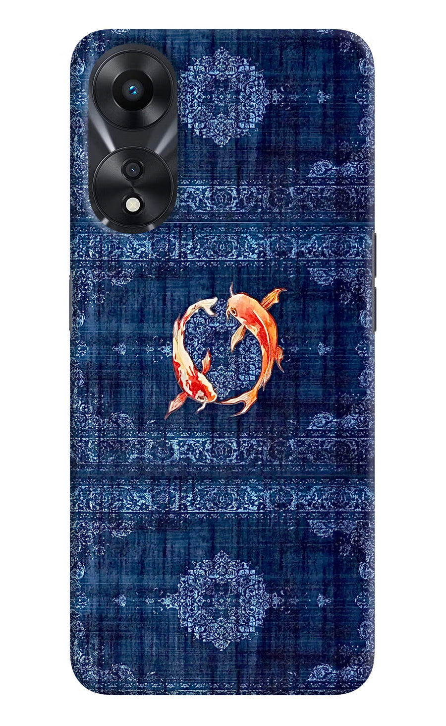 Koi Blue Oppo A78 5G Back Cover, Hard case