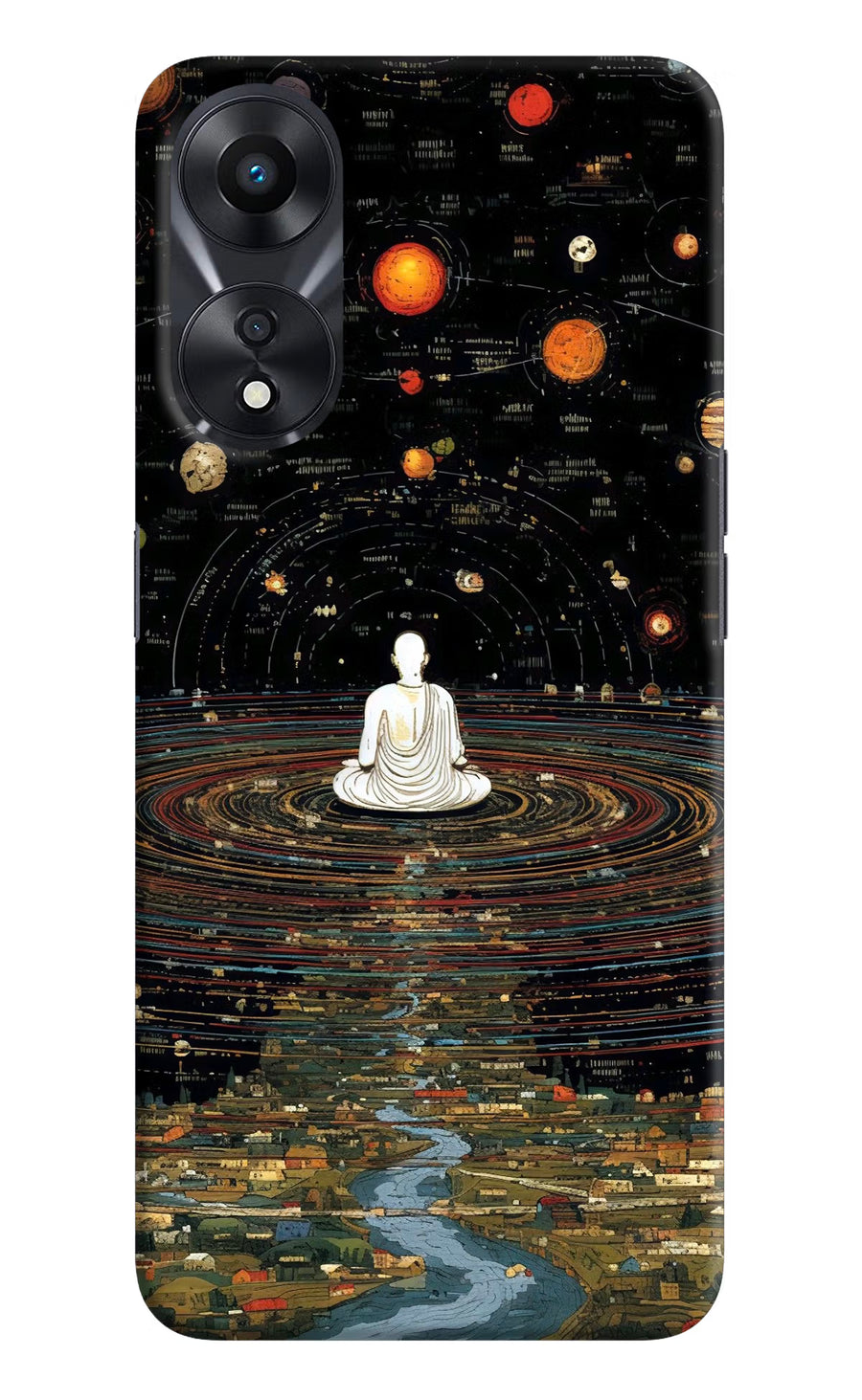 Space Monk Oppo A78 5G Back Cover, Hard case