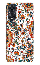 White Mayura Oppo A78 5G Hard Case Back Cover by Casekaro