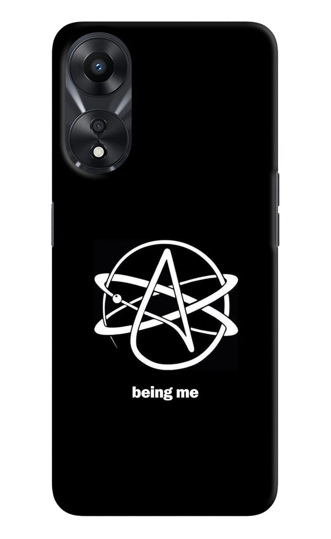 Atheist Symbol Oppo A78 5G Hard Case Back Cover by Casekaro