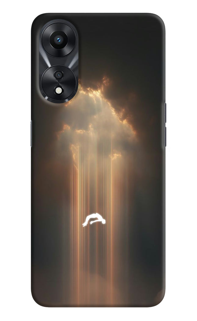 Heavenly Beam Oppo A78 5G Hard Case Back Cover by Casekaro