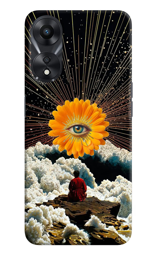 Cosmic Flower Oppo A78 5G Hard Case Back Cover by Casekaro