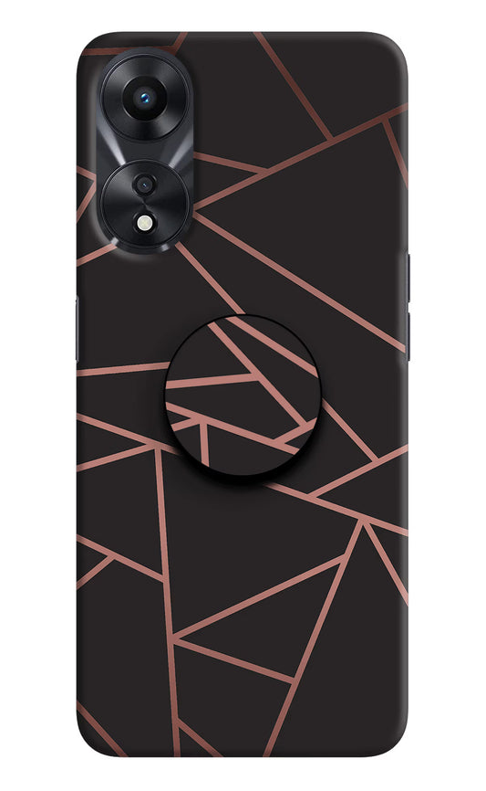 Geometric Pattern Oppo A78 5G Pop Case by Casekaro