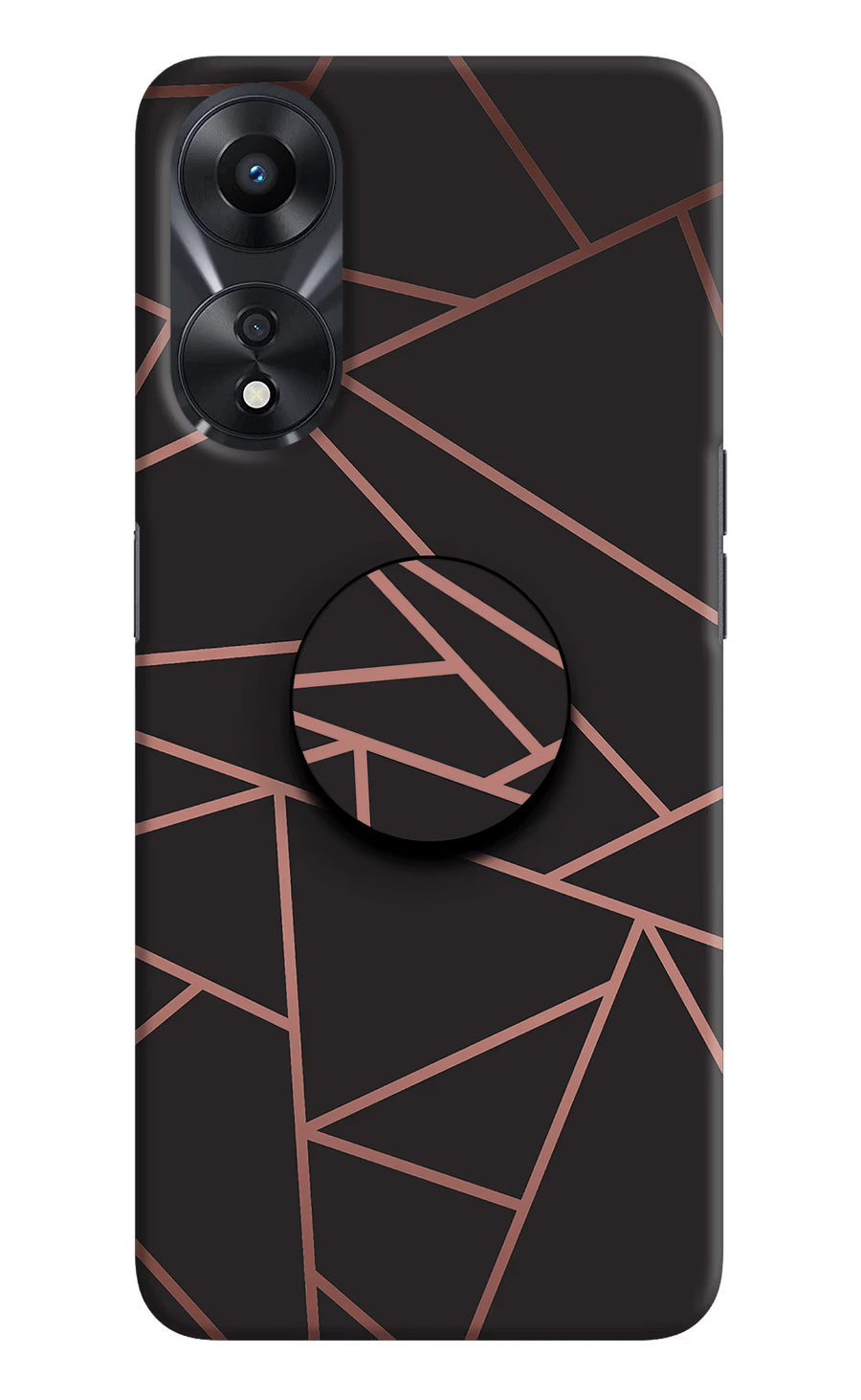 Geometric Pattern Oppo A78 5G Pop Case, Hard case