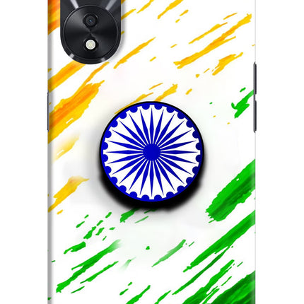 Indian Flag Ashoka Chakra Oppo A78 5G Pop Case by Casekaro