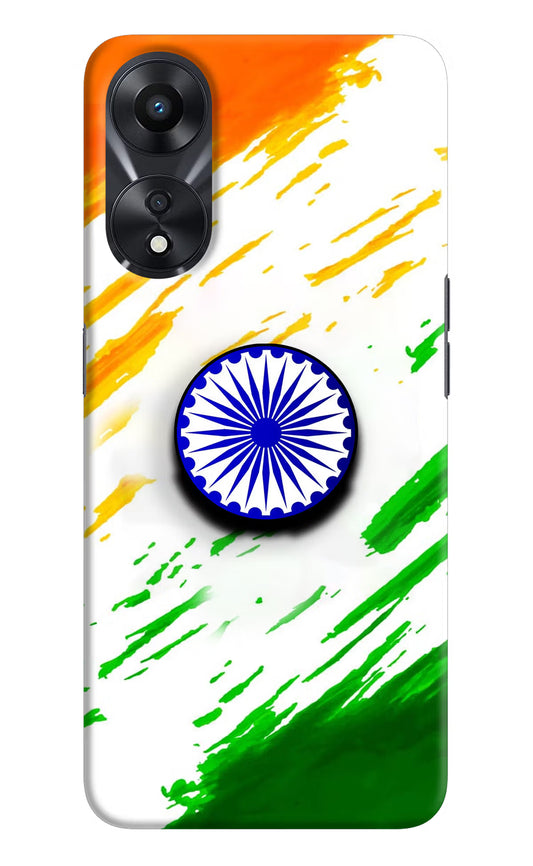 Indian Flag Ashoka Chakra Oppo A78 5G Pop Case by Casekaro