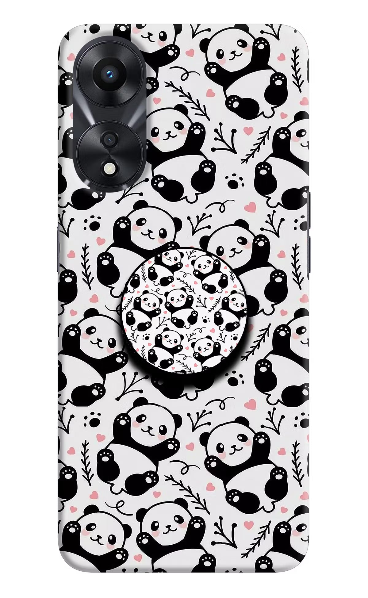 Cute Panda Oppo A78 5G Pop Case by Casekaro