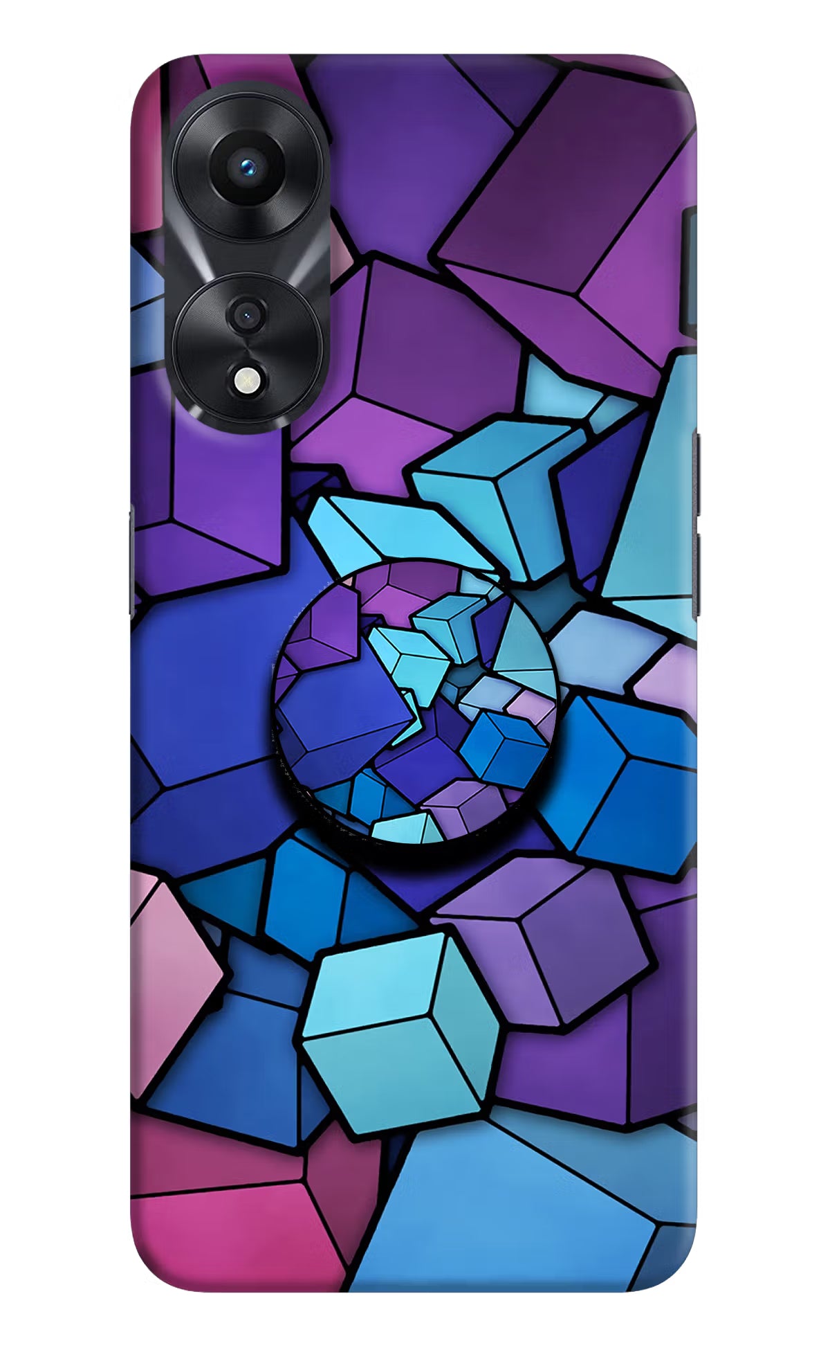 Cubic Abstract Oppo A78 5G Pop Case by Casekaro