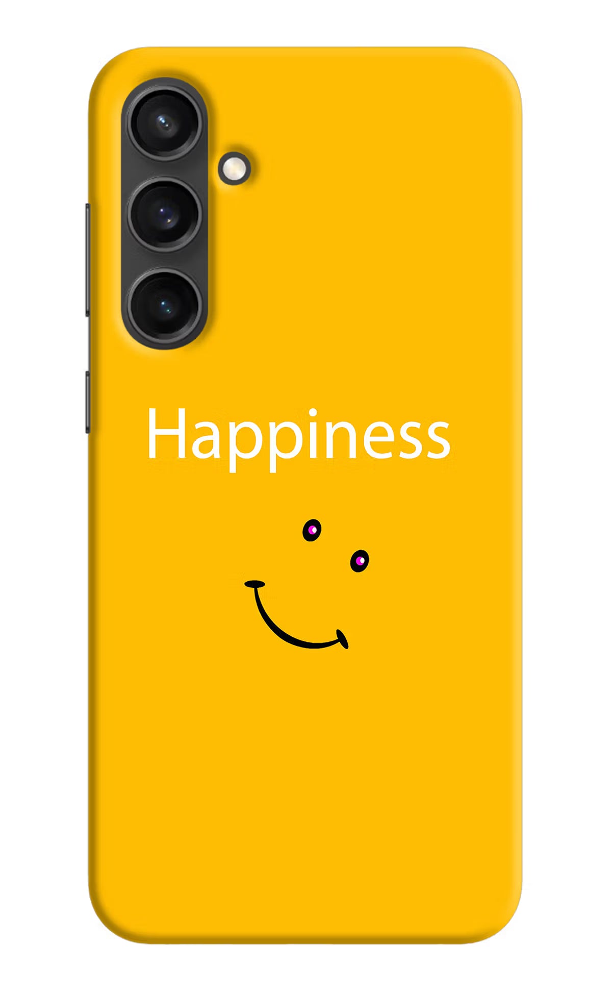 Happiness With Smiley Samsung S23 Hard Case Back Cover by Casekaro