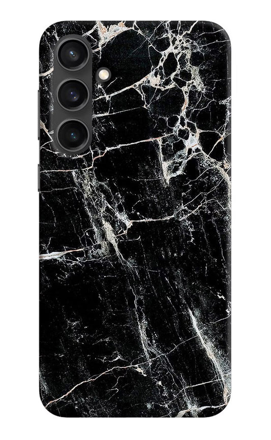 Black Marble Texture Samsung S23 Hard Case Back Cover by Casekaro