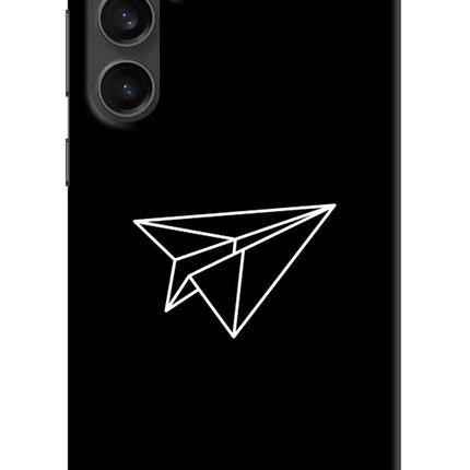 Paper Plane White Samsung S23 Hard Case Back Cover by Casekaro