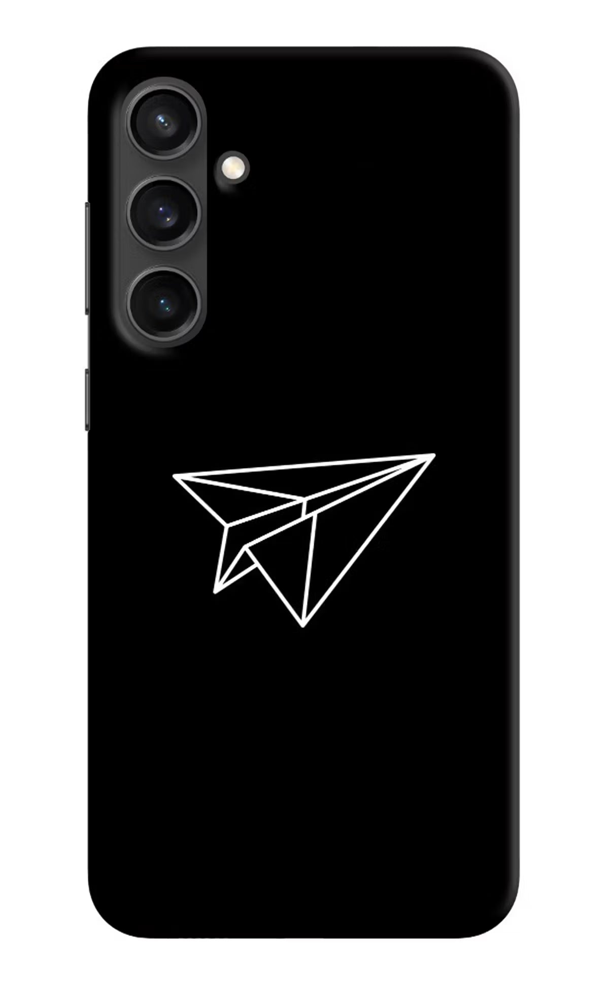 Paper Plane White Samsung S23 Hard Case Back Cover by Casekaro