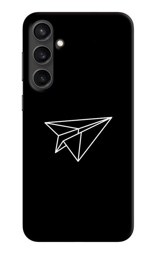 Paper Plane White Samsung S23 Hard Case Back Cover by Casekaro