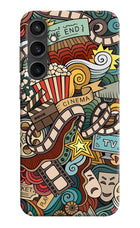 Cinema Abstract Samsung S23 Hard Case Back Cover by Casekaro