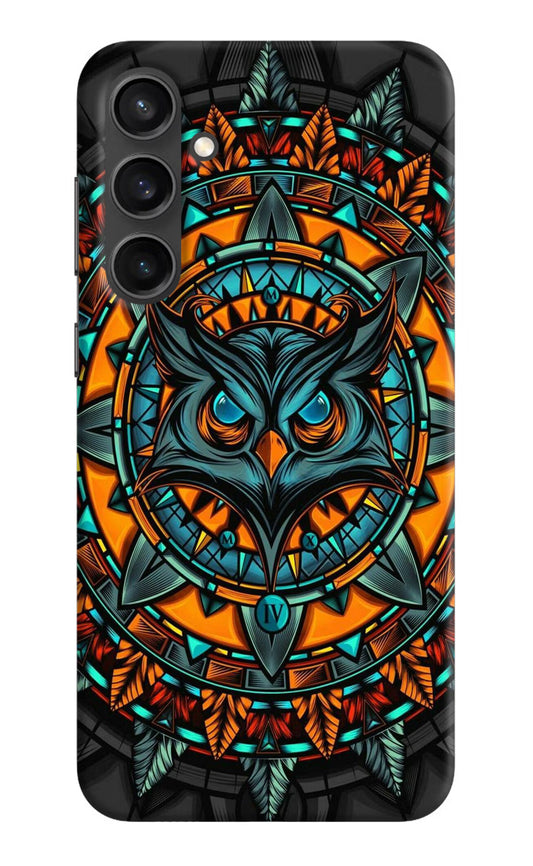 Angry Owl Art Samsung S23 Hard Case Back Cover by Casekaro