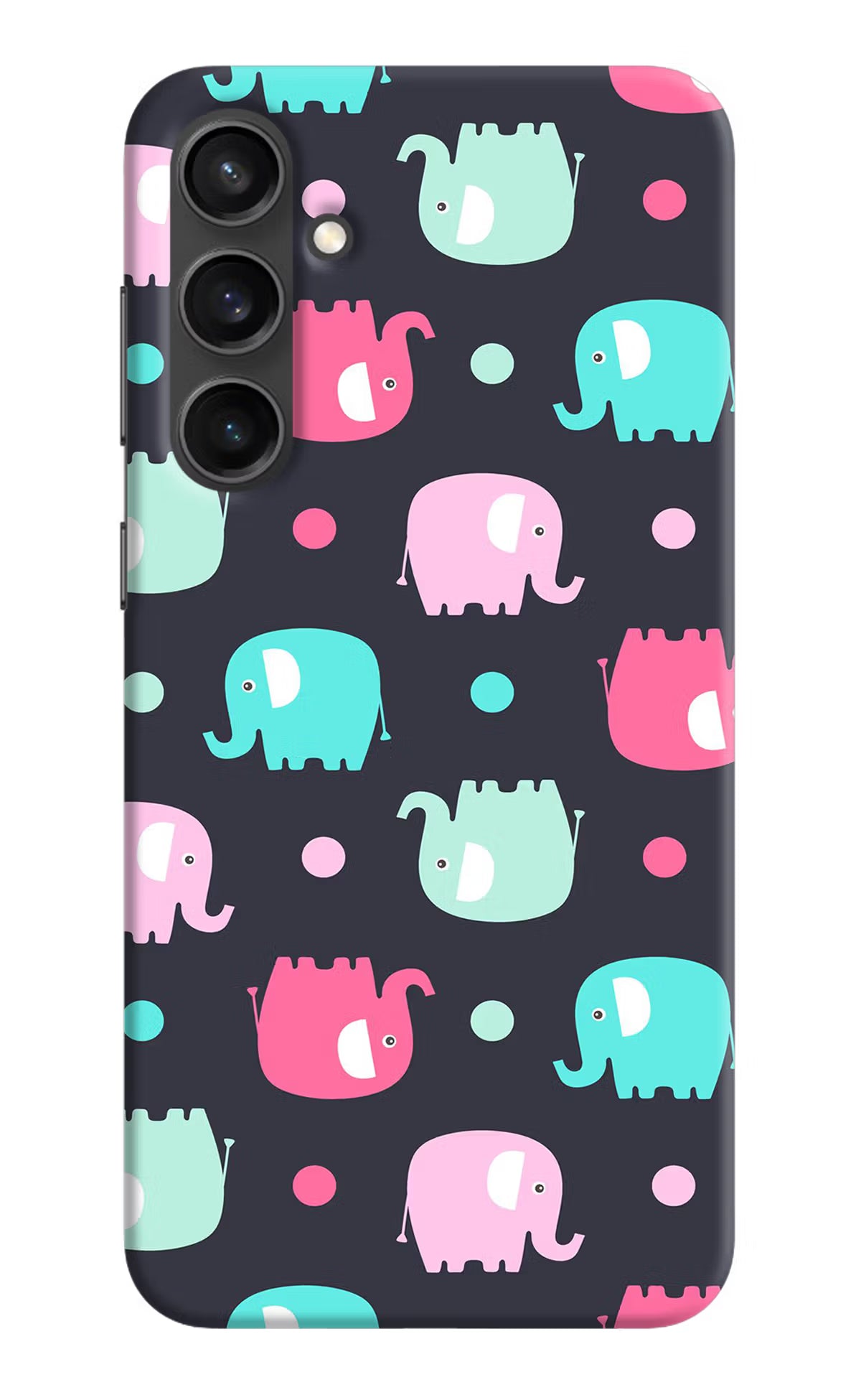 Elephants Samsung S23 Hard Case Back Cover by Casekaro
