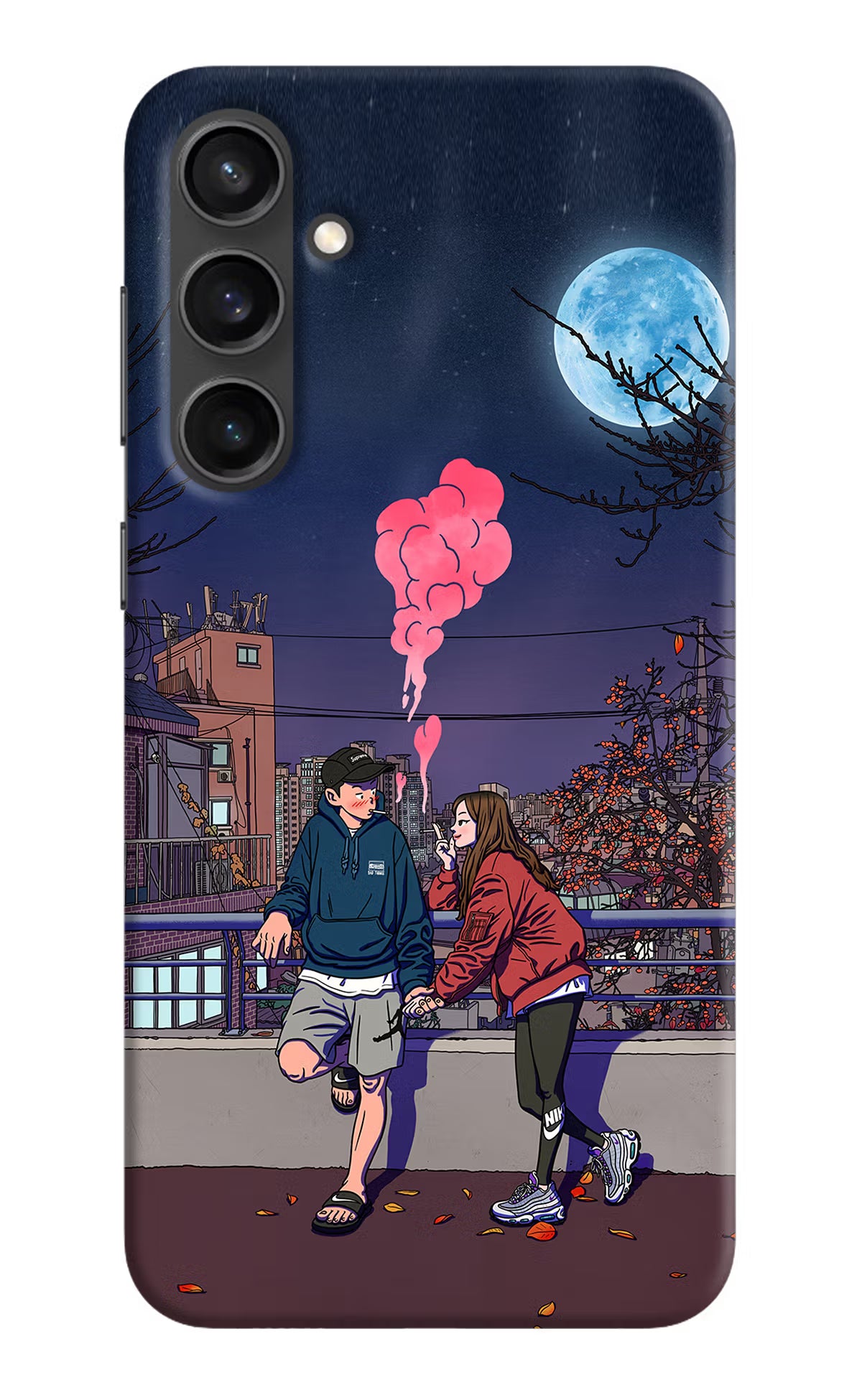 Chilling Couple Samsung S23 Hard Case Back Cover by Casekaro