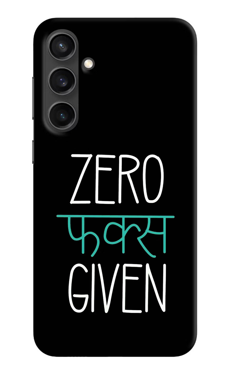 Zero Fucks Given Samsung S23 Back Cover, Hard case