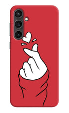 Korean Love Sign Samsung S23 Hard Case Back Cover by Casekaro