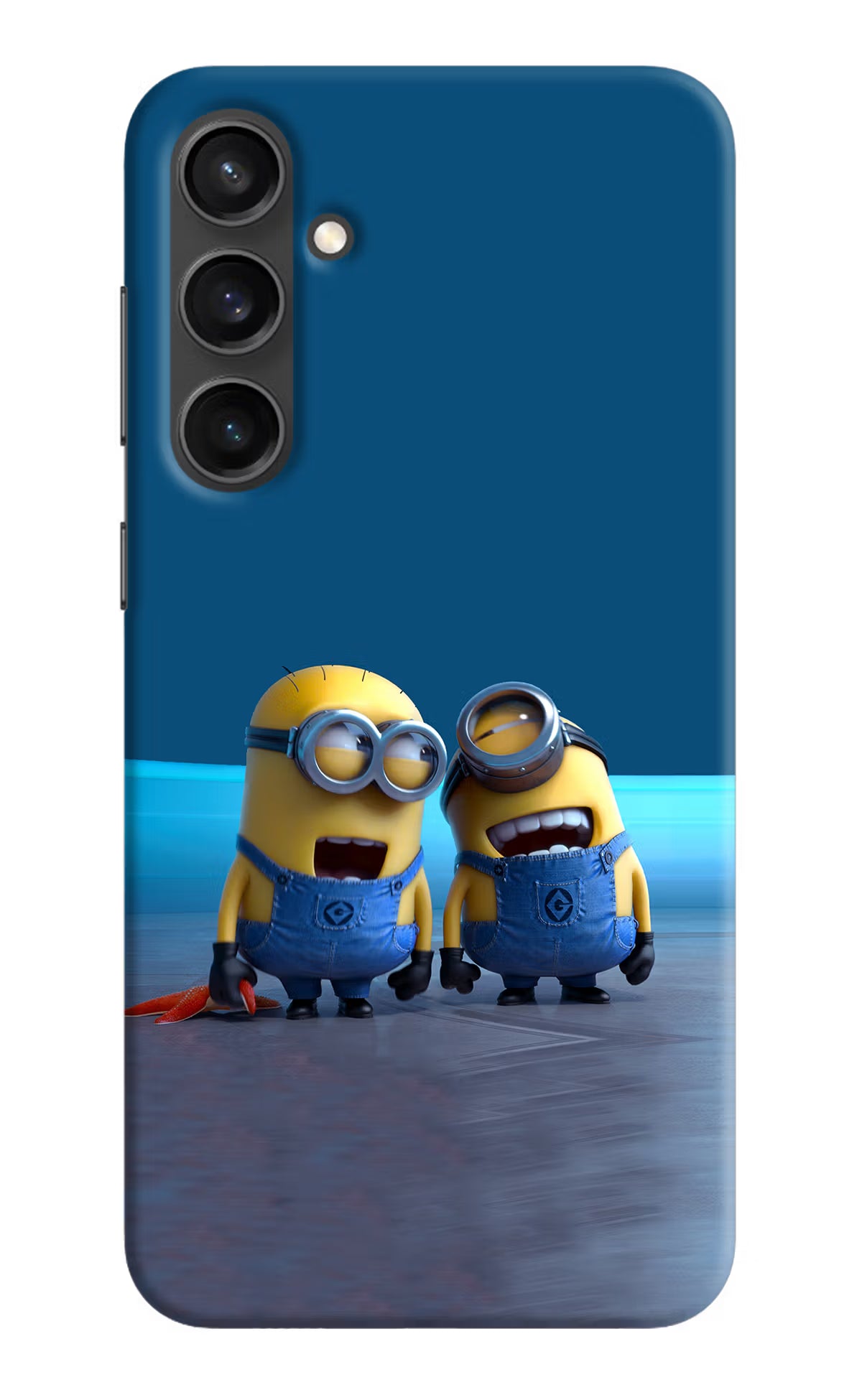 Minion Laughing Samsung S23 Hard Case Back Cover by Casekaro
