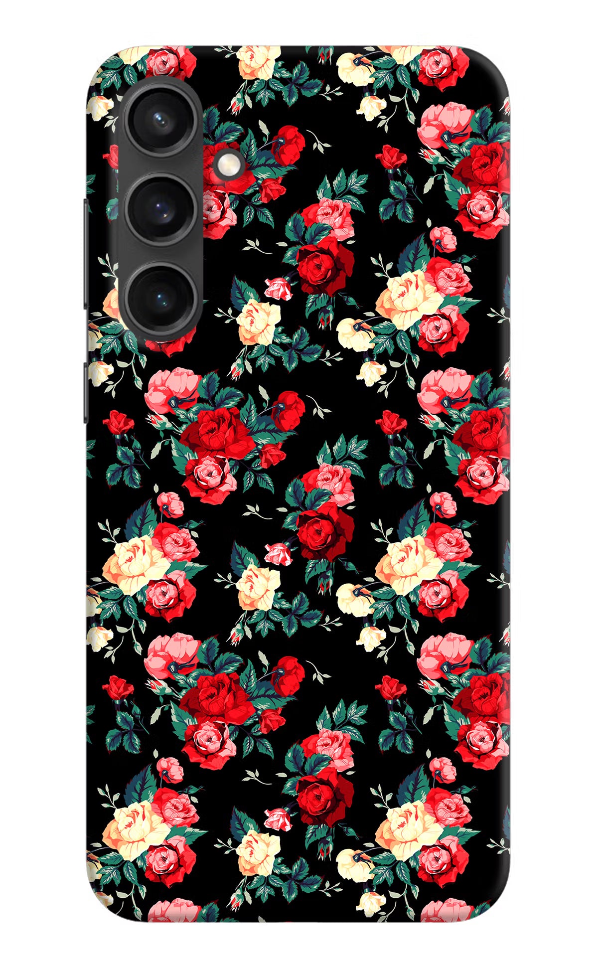 Rose Pattern Samsung S23 Hard Case Back Cover by Casekaro