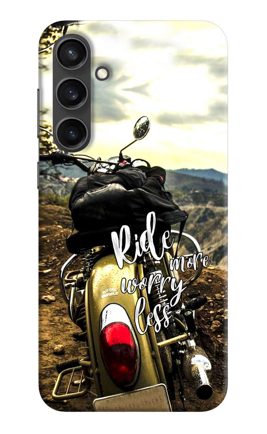 Ride More Worry Less Samsung S23 Hard Case Back Cover by Casekaro