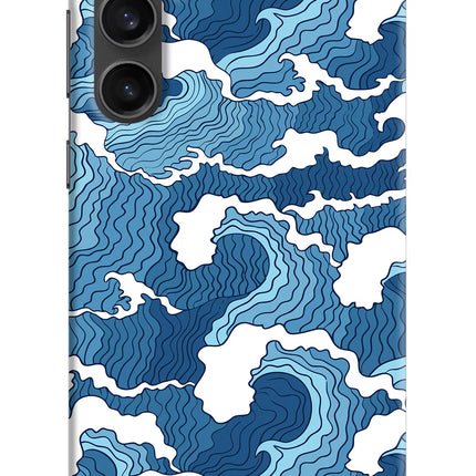 Blue Waves Samsung S23 Hard Case Back Cover by Casekaro
