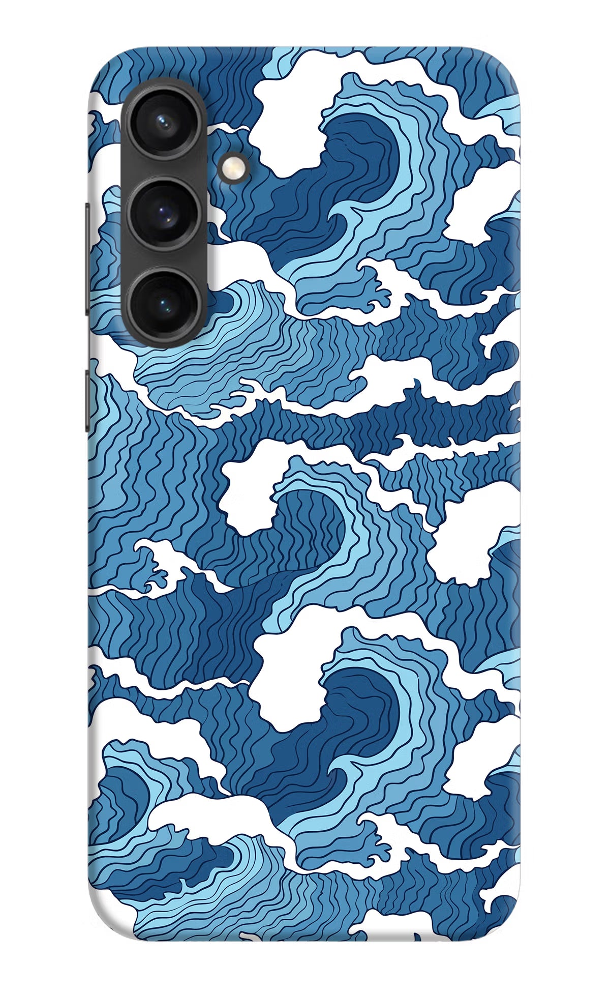 Blue Waves Samsung S23 Hard Case Back Cover by Casekaro