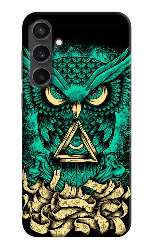 Green Owl Samsung S23 Hard Case Back Cover by Casekaro