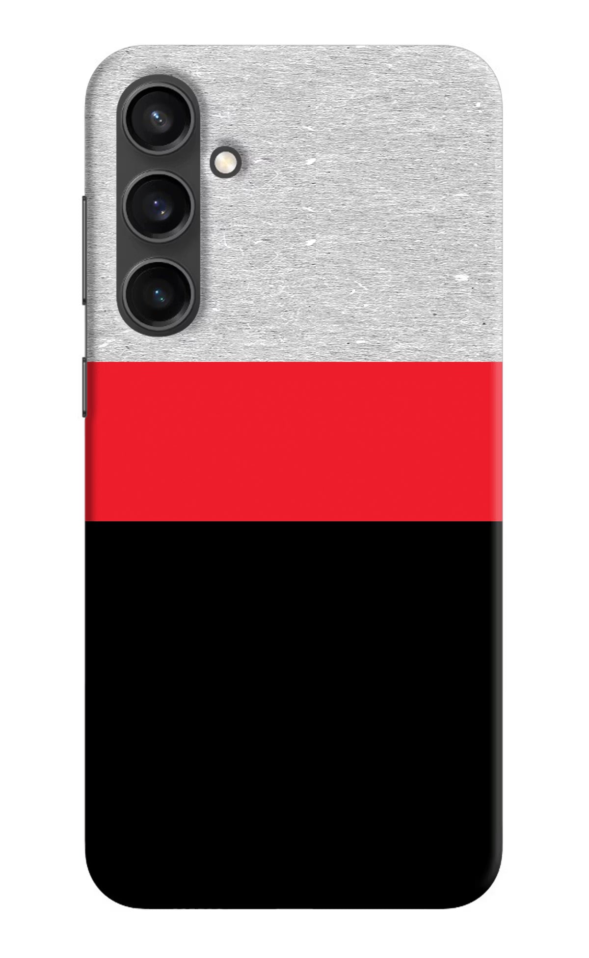 Tri Color Pattern Samsung S23 Hard Case Back Cover by Casekaro
