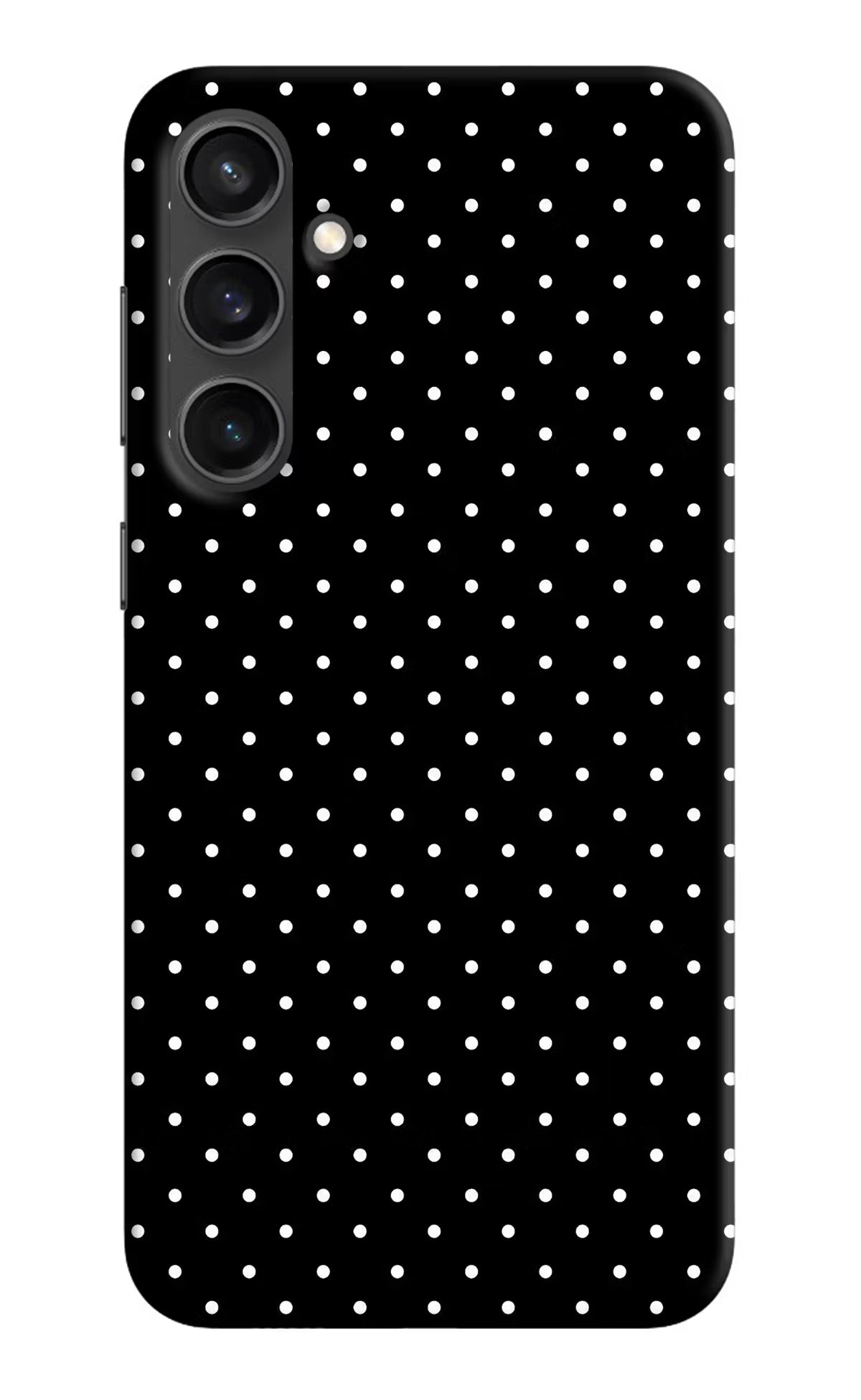White Dots Samsung S23 Hard Case Back Cover by Casekaro