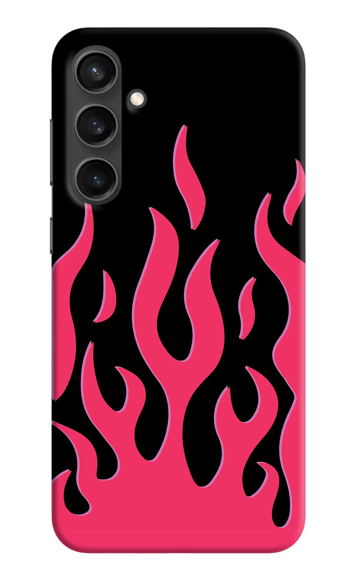 Fire Flames Samsung S23 Hard Case Back Cover by Casekaro