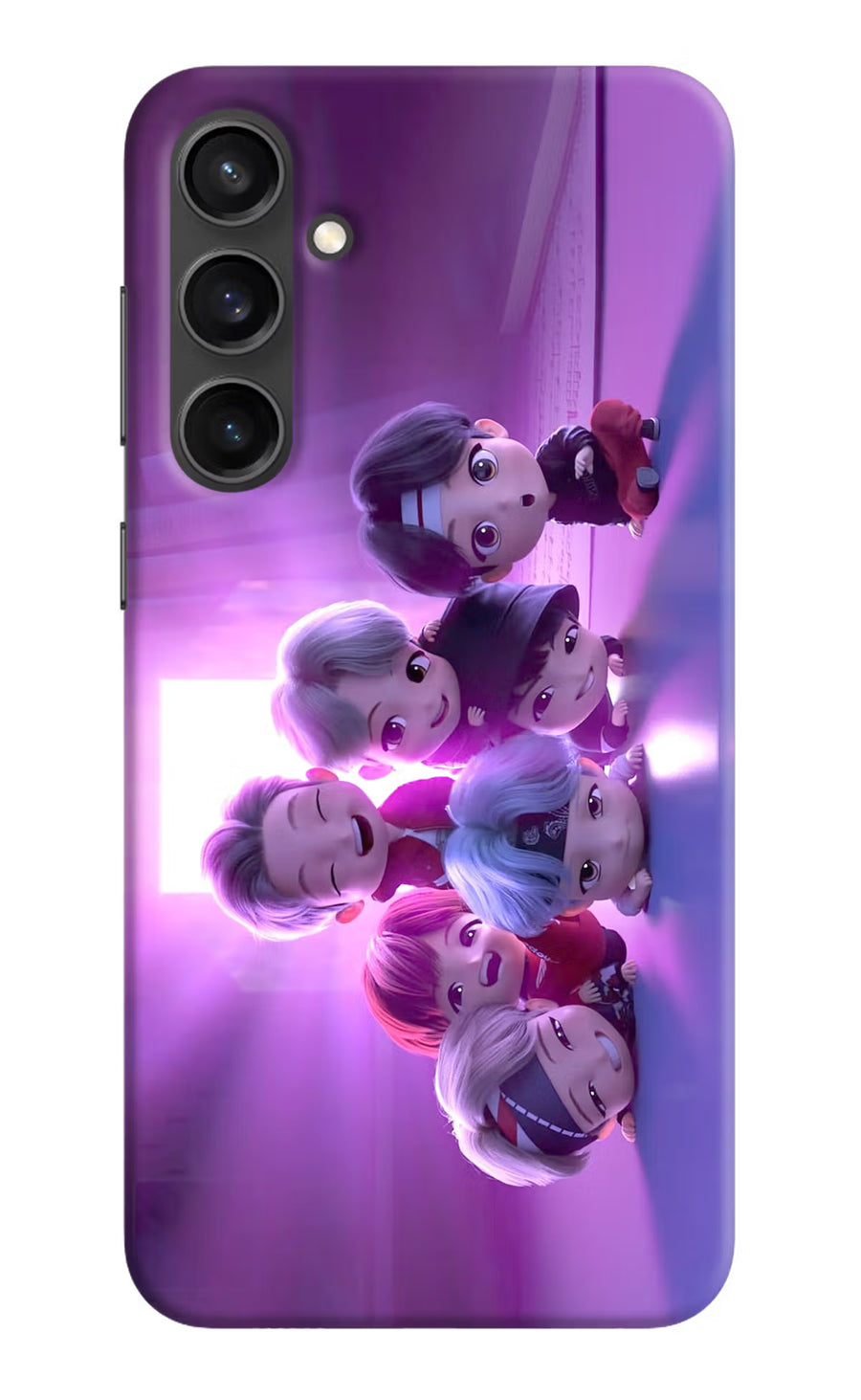 BTS Chibi Samsung S23 Back Cover, Hard case
