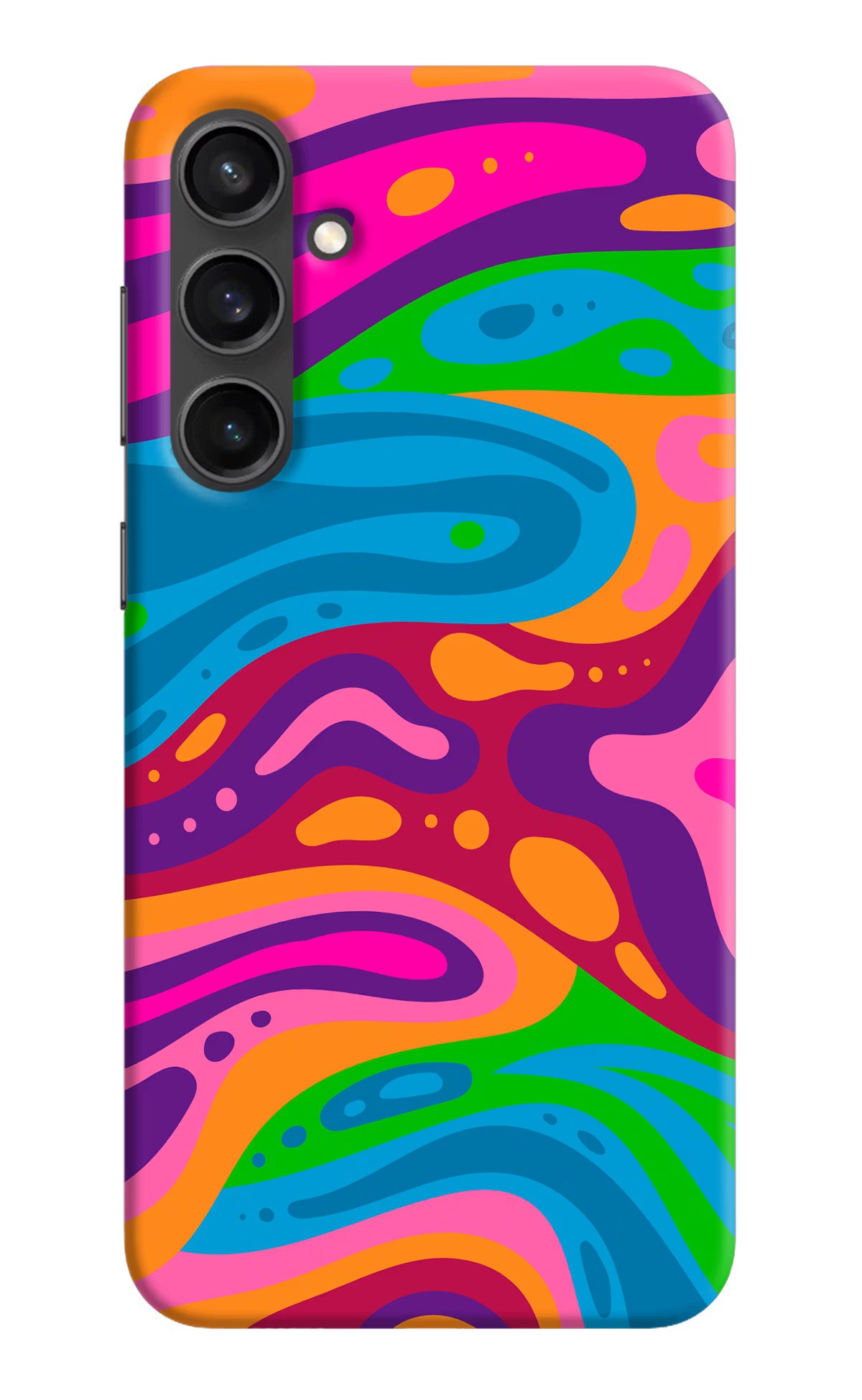 Trippy Pattern Samsung S23 Hard Case Back Cover by Casekaro