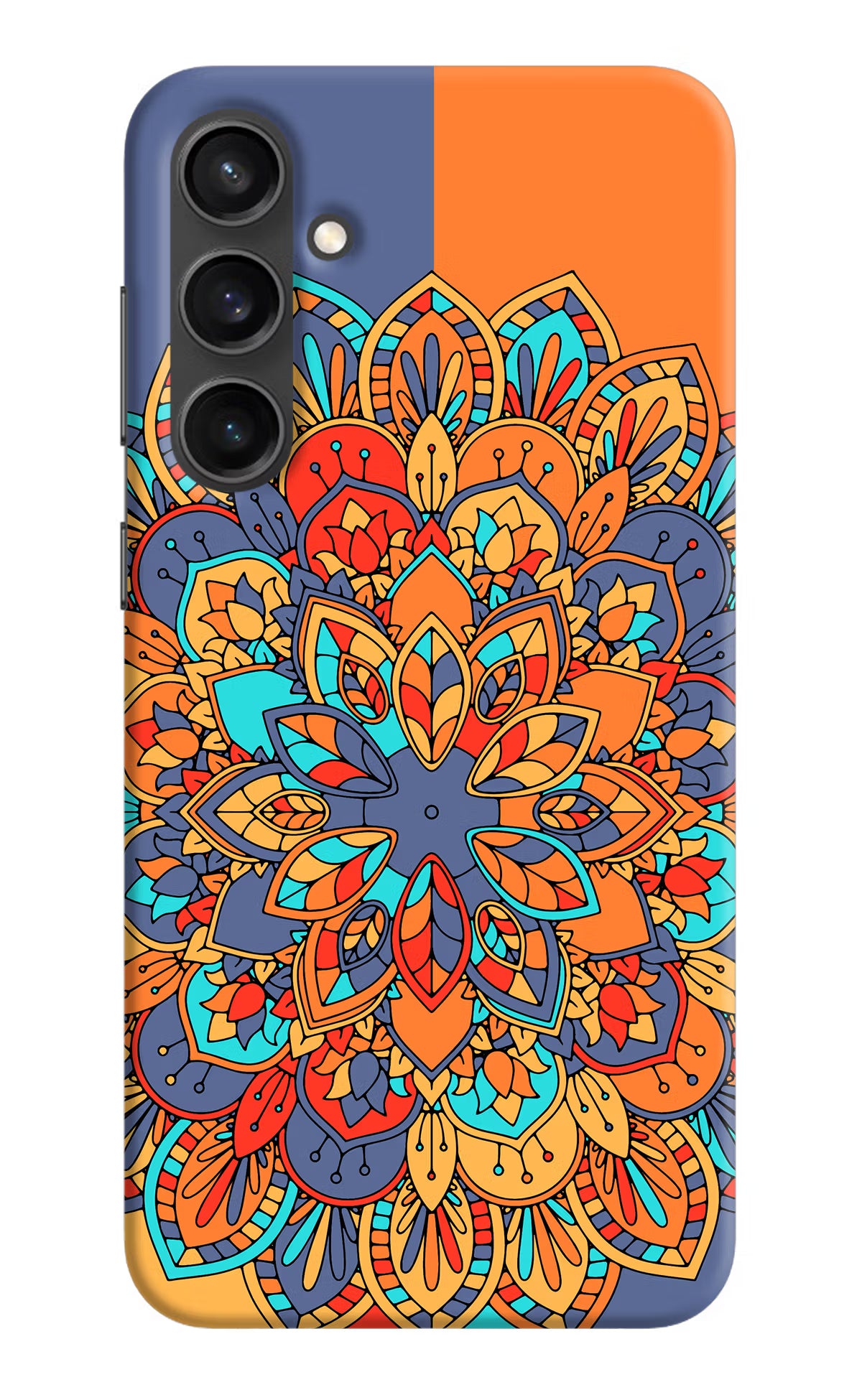 Color Mandala Samsung S23 Hard Case Back Cover by Casekaro