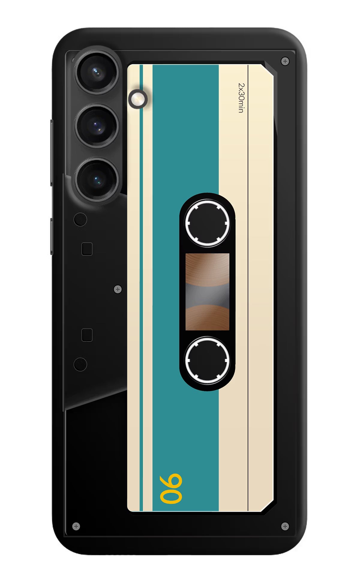 Cassette Samsung S23 Hard Case Back Cover by Casekaro