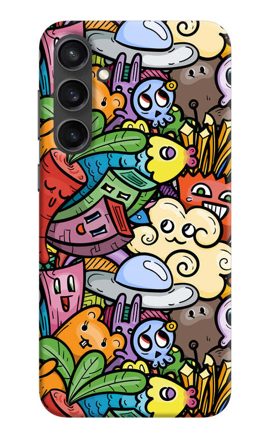Veggie Doodle Samsung S23 Hard Case Back Cover by Casekaro