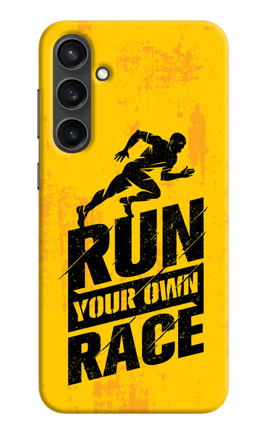 Run Your Own Race Samsung S23 Hard Case Back Cover by Casekaro