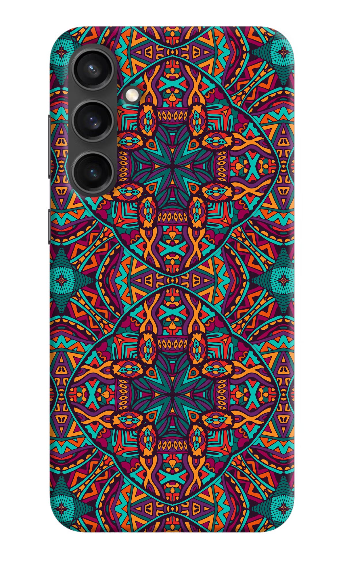 Colour Mandala Samsung S23 Hard Case Back Cover by Casekaro