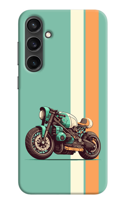 Striped Moto Drift Samsung S23 Hard Case Back Cover by Casekaro
