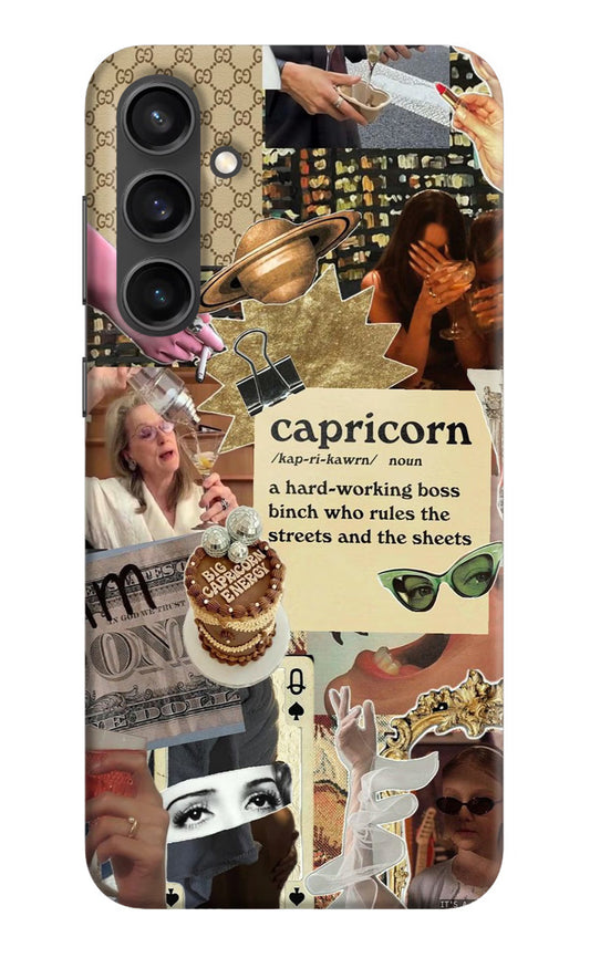 Capricorn Zodiac Samsung S23 Hard Case Back Cover by Casekaro