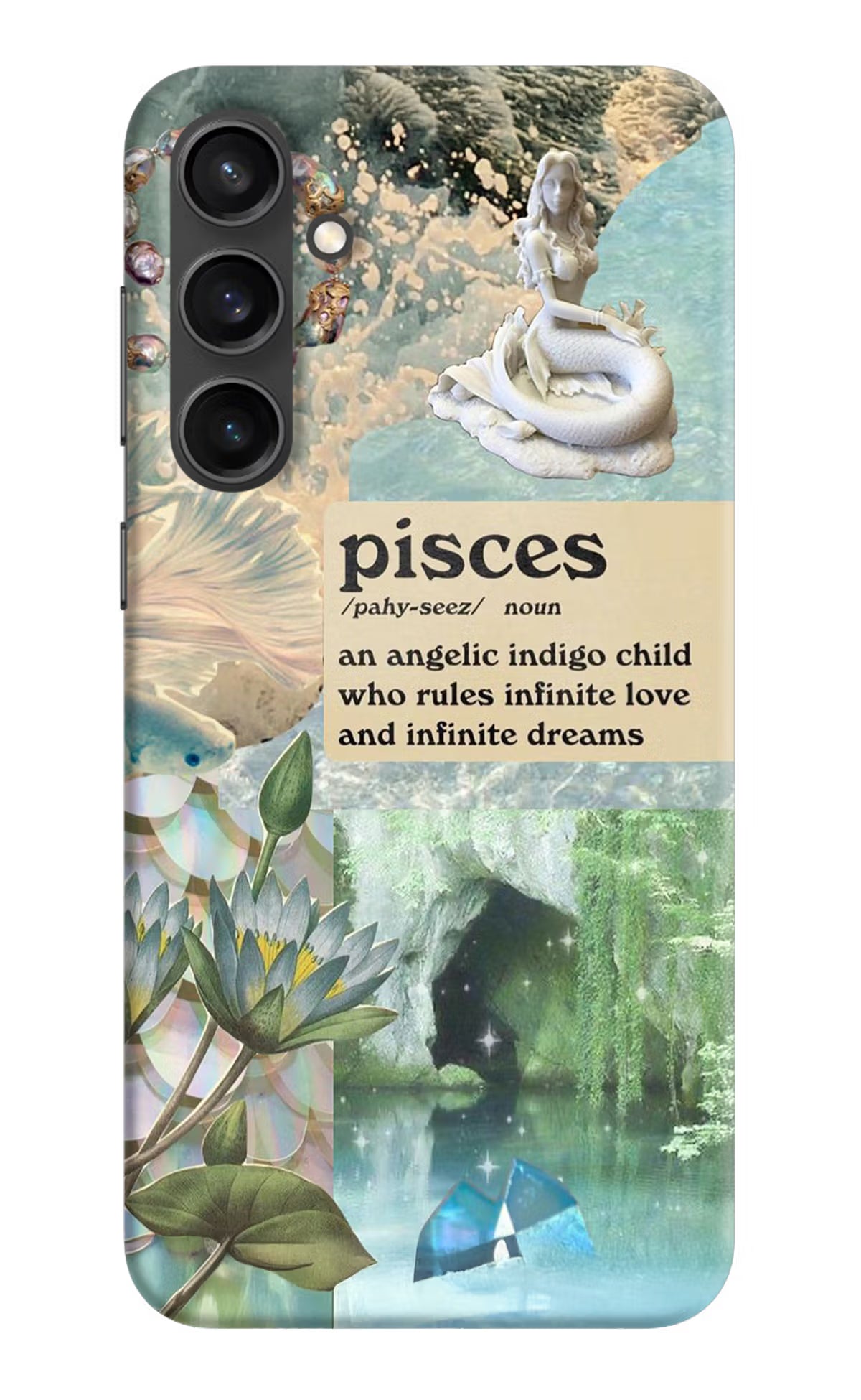 Pisces Zodiac Samsung S23 Hard Case Back Cover by Casekaro