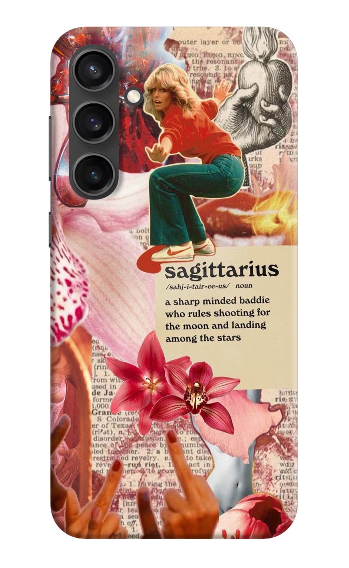Sagittarius Zodiac Samsung S23 Hard Case Back Cover by Casekaro