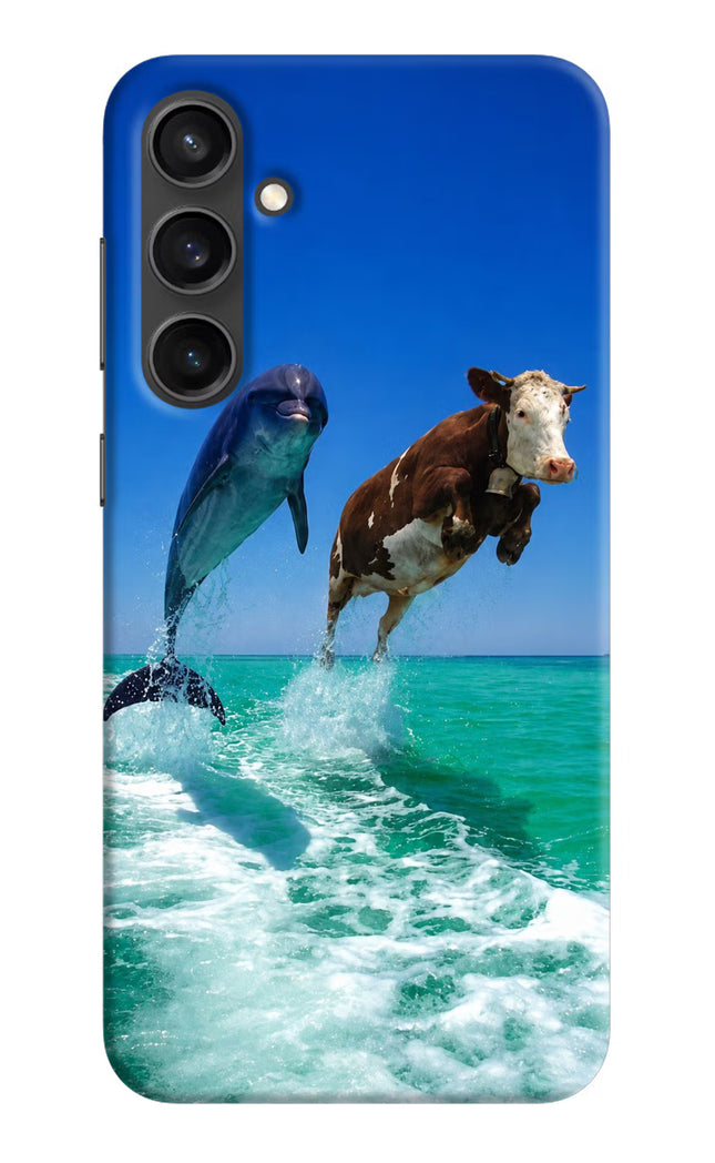 Dolphin vs Cow Samsung S23 Hard Case Back Cover by Casekaro