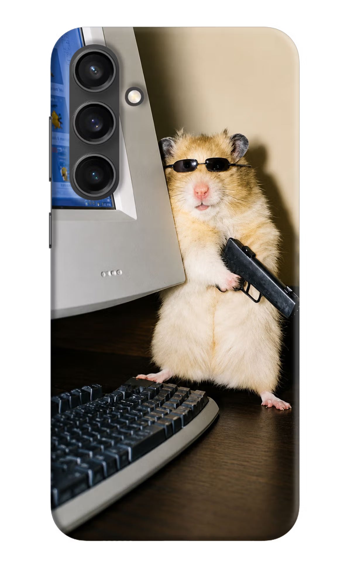 Hacker Hamster Samsung S23 Back Cover