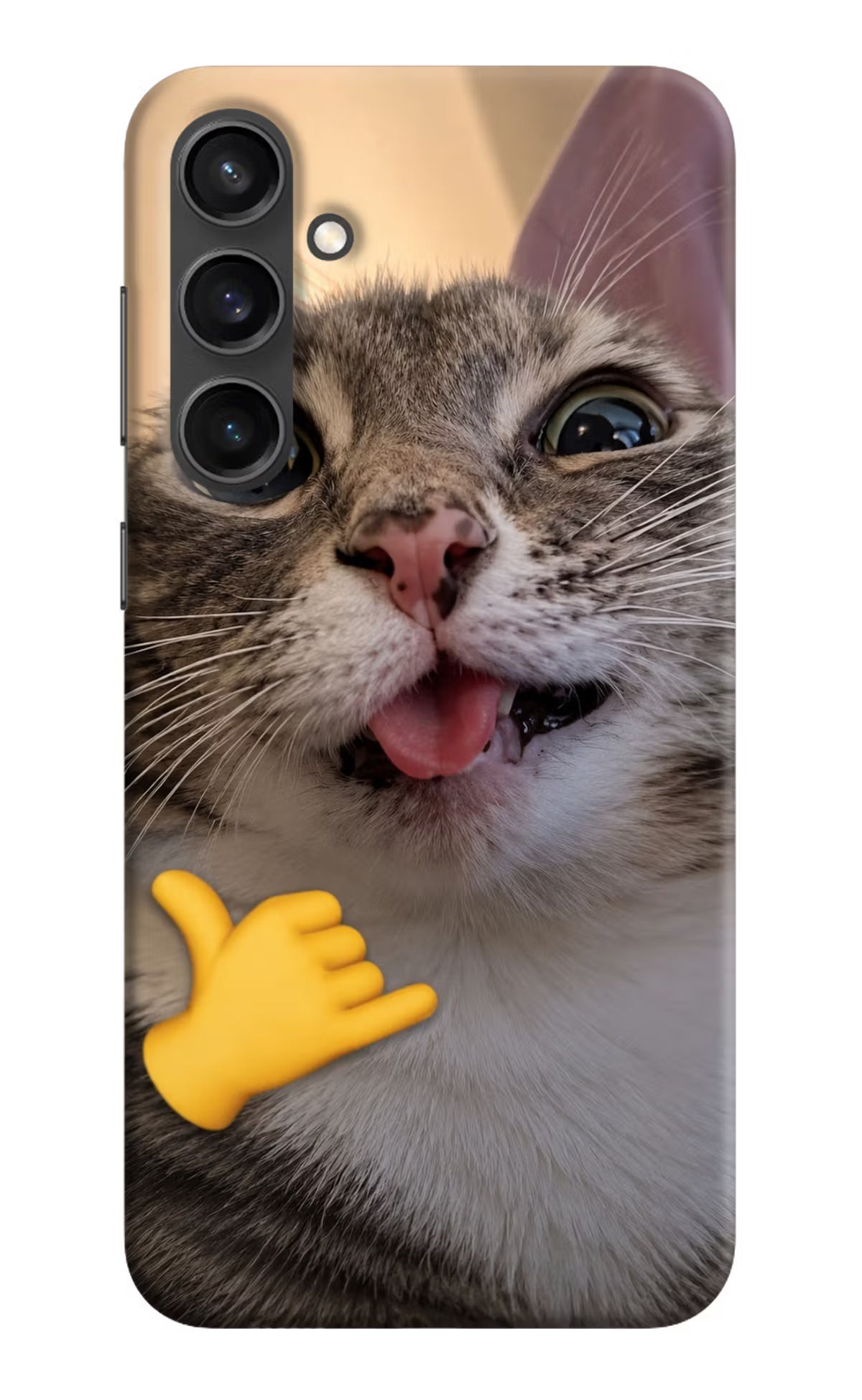 Silly Cat Call Samsung S23 Back Cover