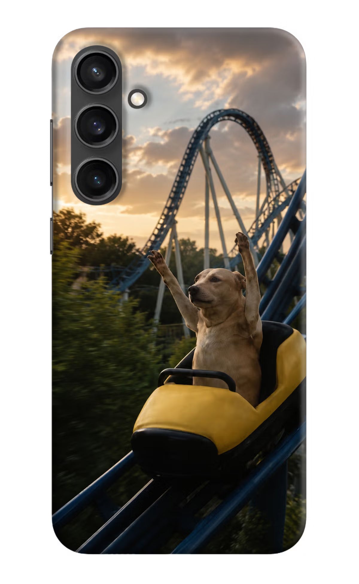 Rollercoaster Dog Samsung S23 Back Cover