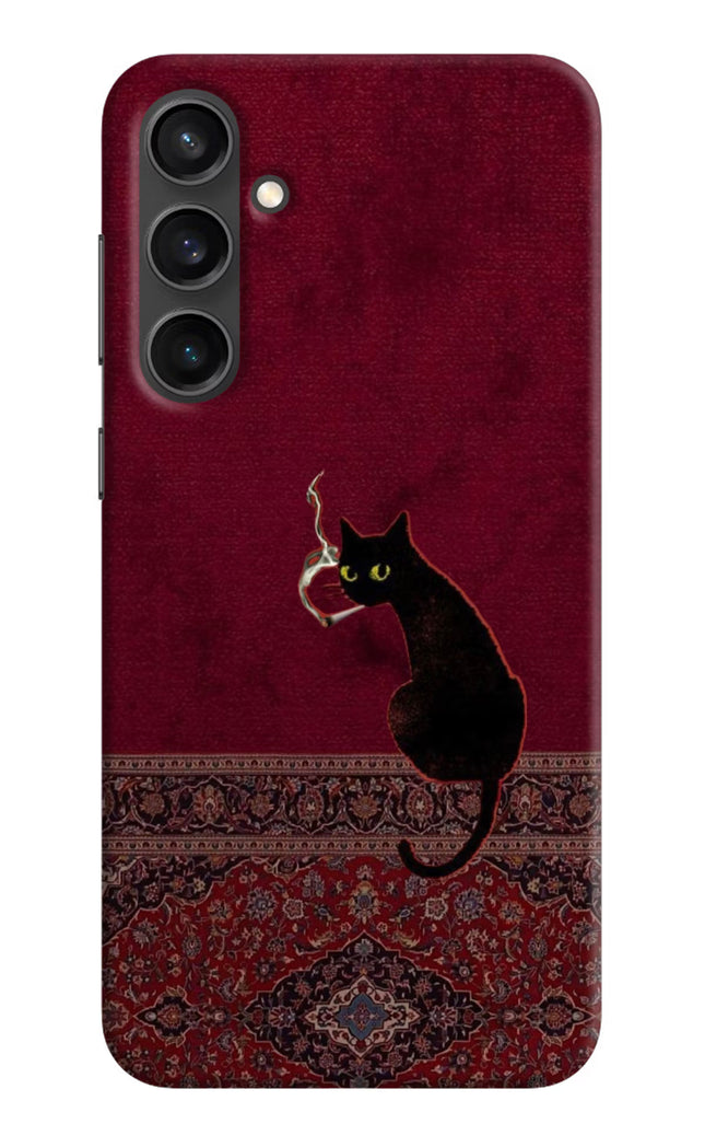 Midnight Cat Samsung S23 Hard Case Back Cover by Casekaro