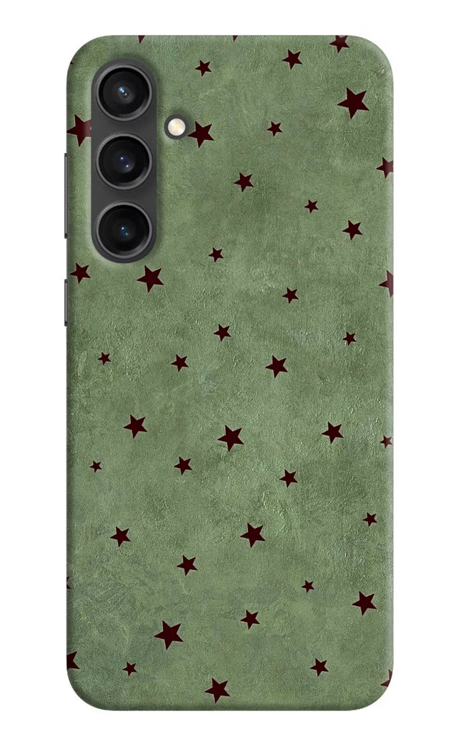Green Stars Samsung S23 Hard Case Back Cover by Casekaro