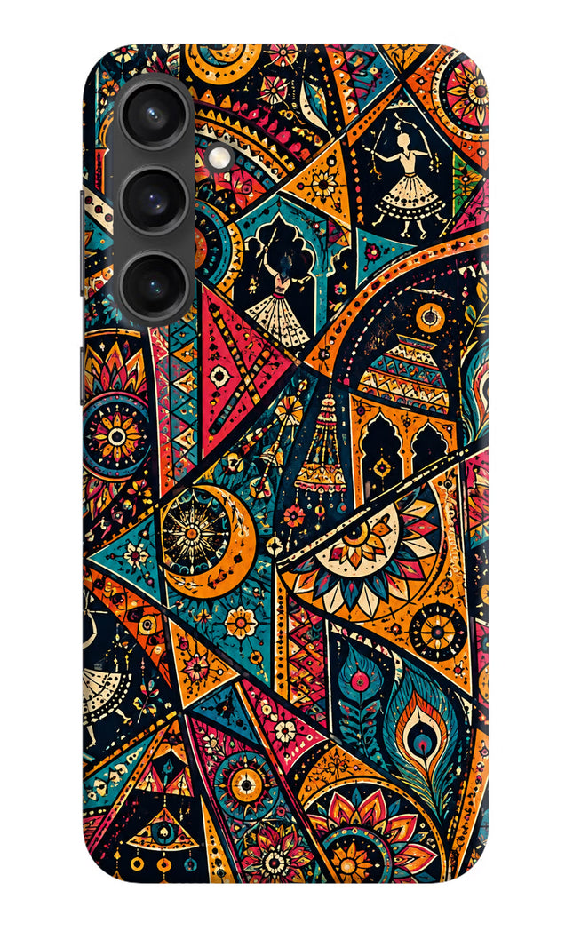 Folk Print Samsung S23 Hard Case Back Cover by Casekaro